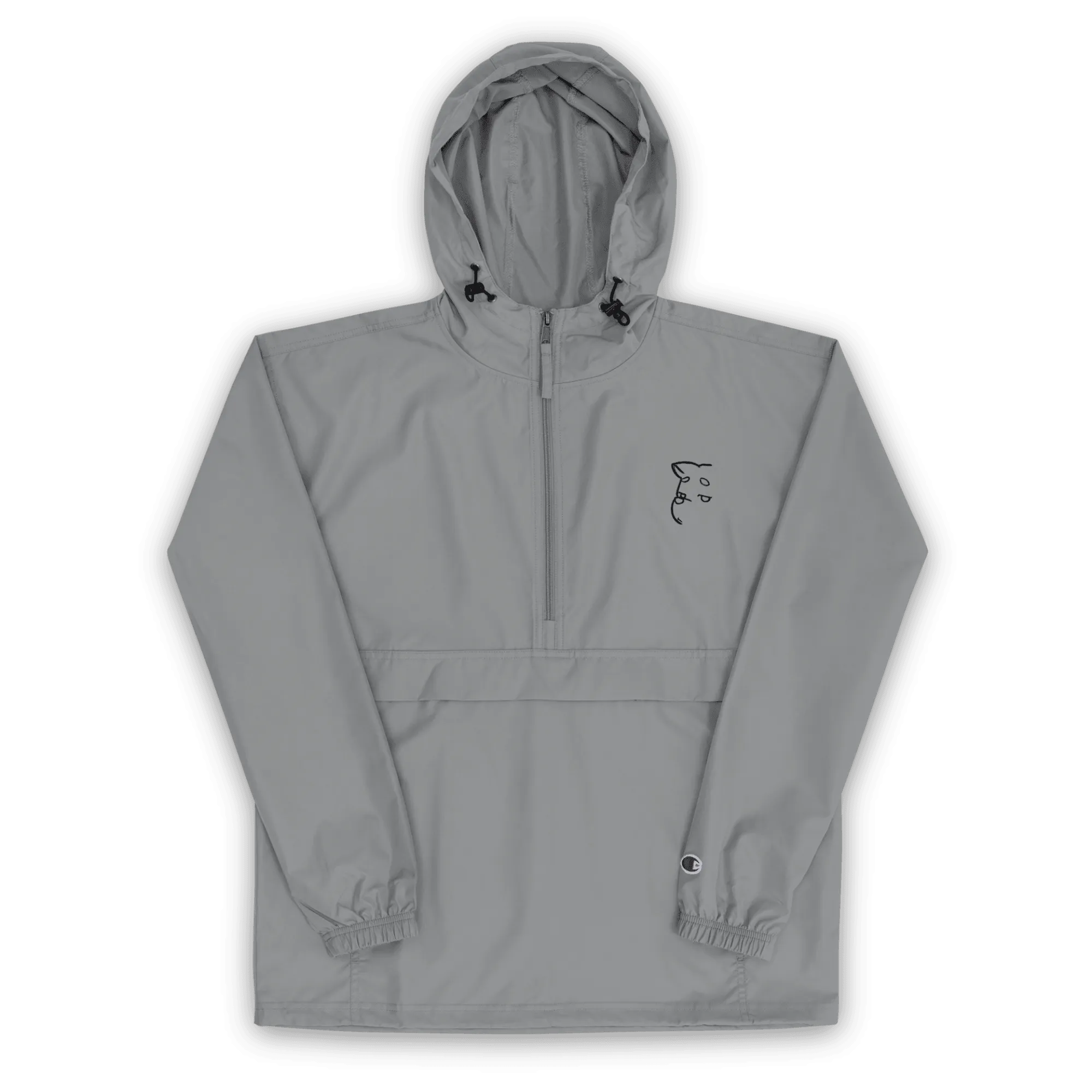 'Simply Barker' Embroidered Champion Packable Jacket
