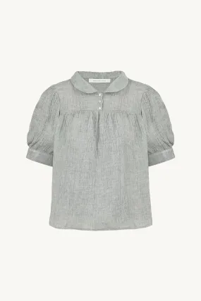 Suzette Blouse -- Crinkled French Linen