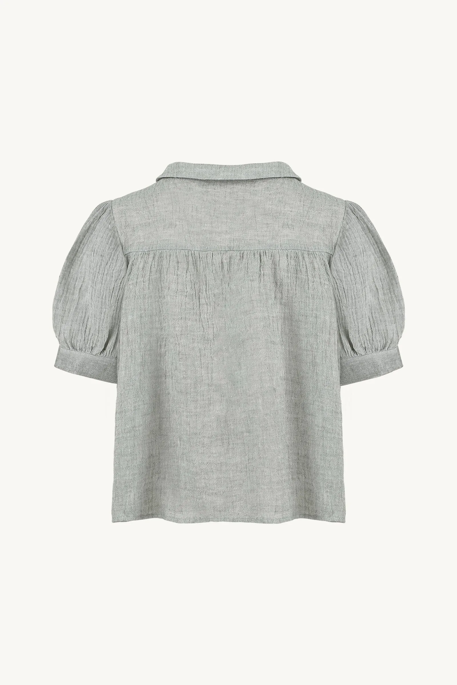 Suzette Blouse -- Crinkled French Linen