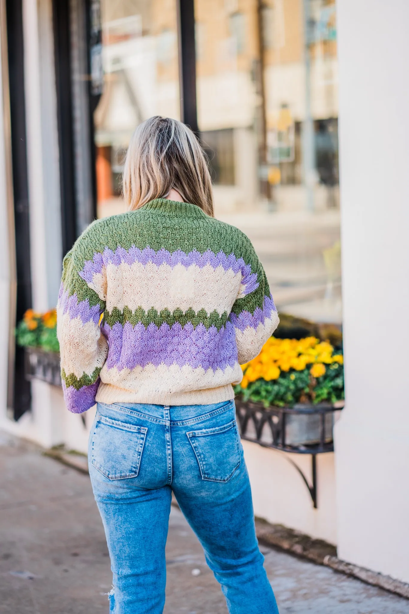 Sydney Patterned Knit Sweater