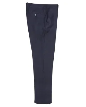 Textured Suit Trouser - Navy