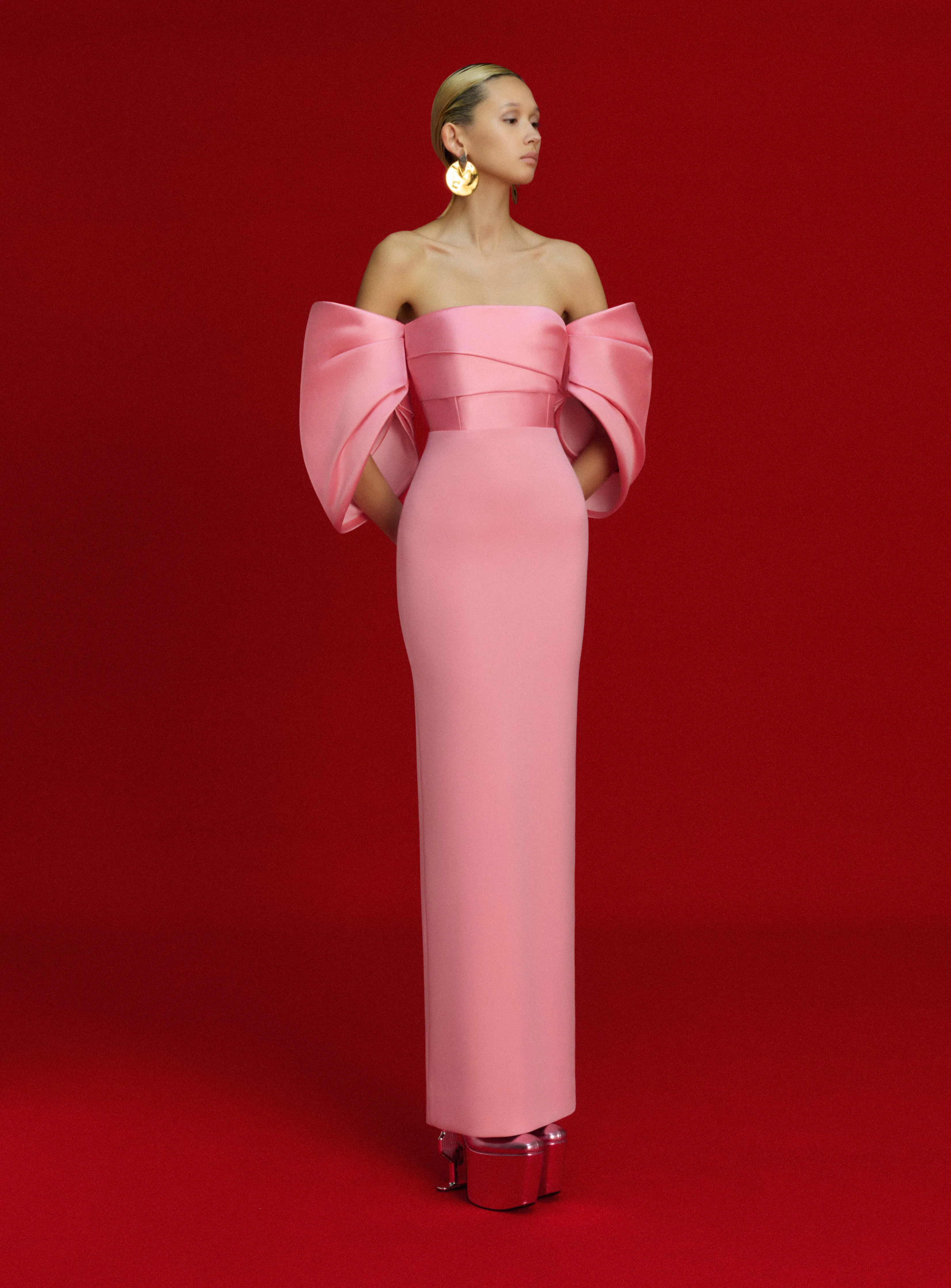 The Arla Maxi Dress in Soft Pink