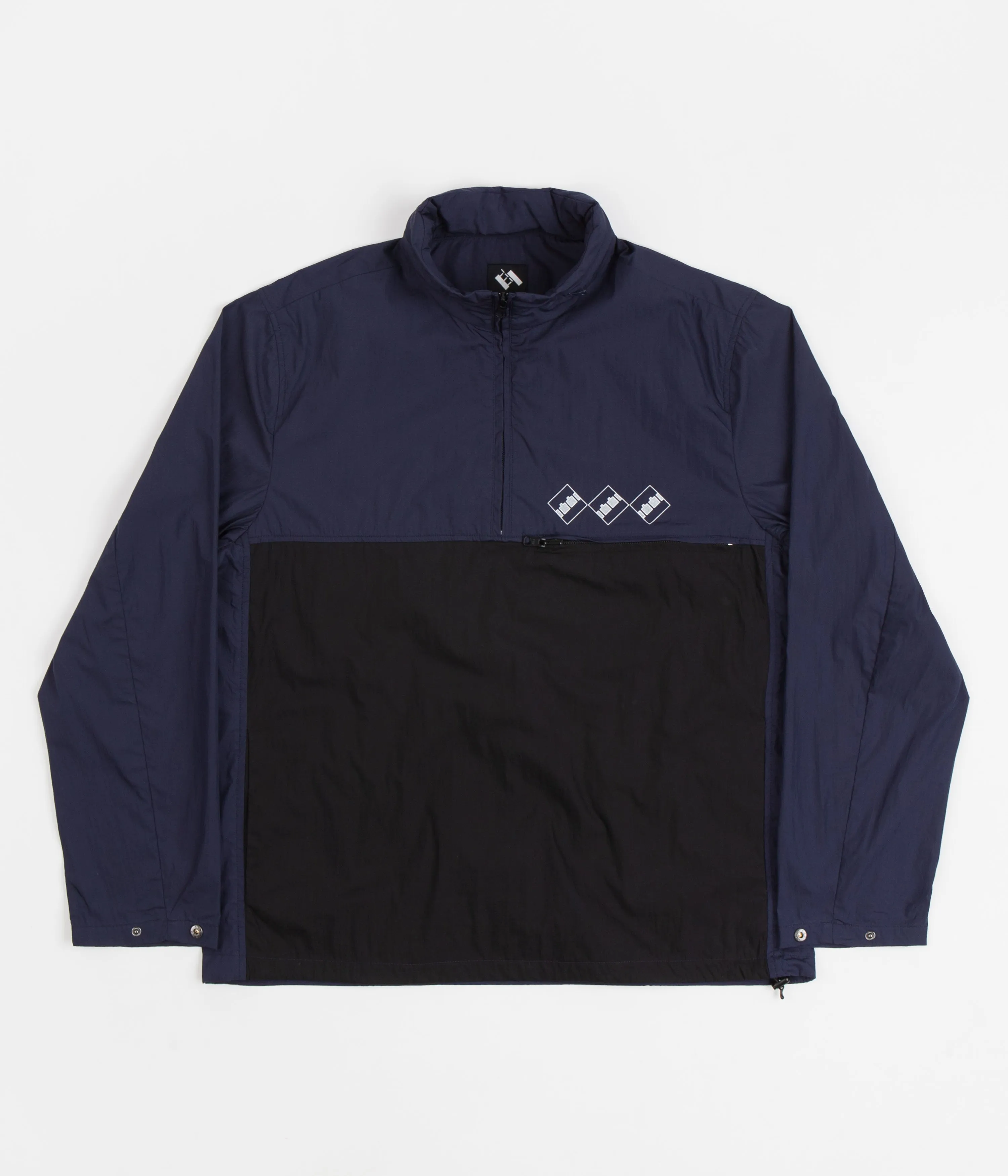 The Trilogy Tapes Packable Festival Jacket - Navy / Black