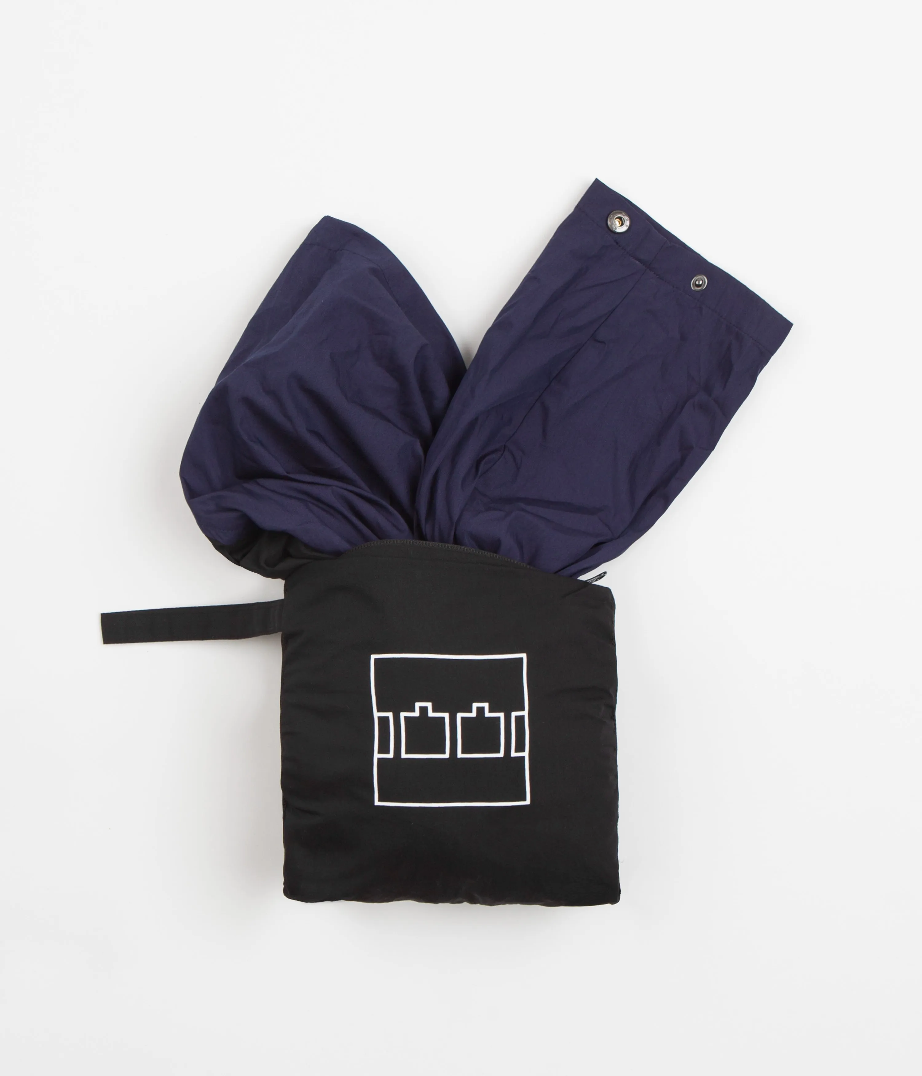 The Trilogy Tapes Packable Festival Jacket - Navy / Black