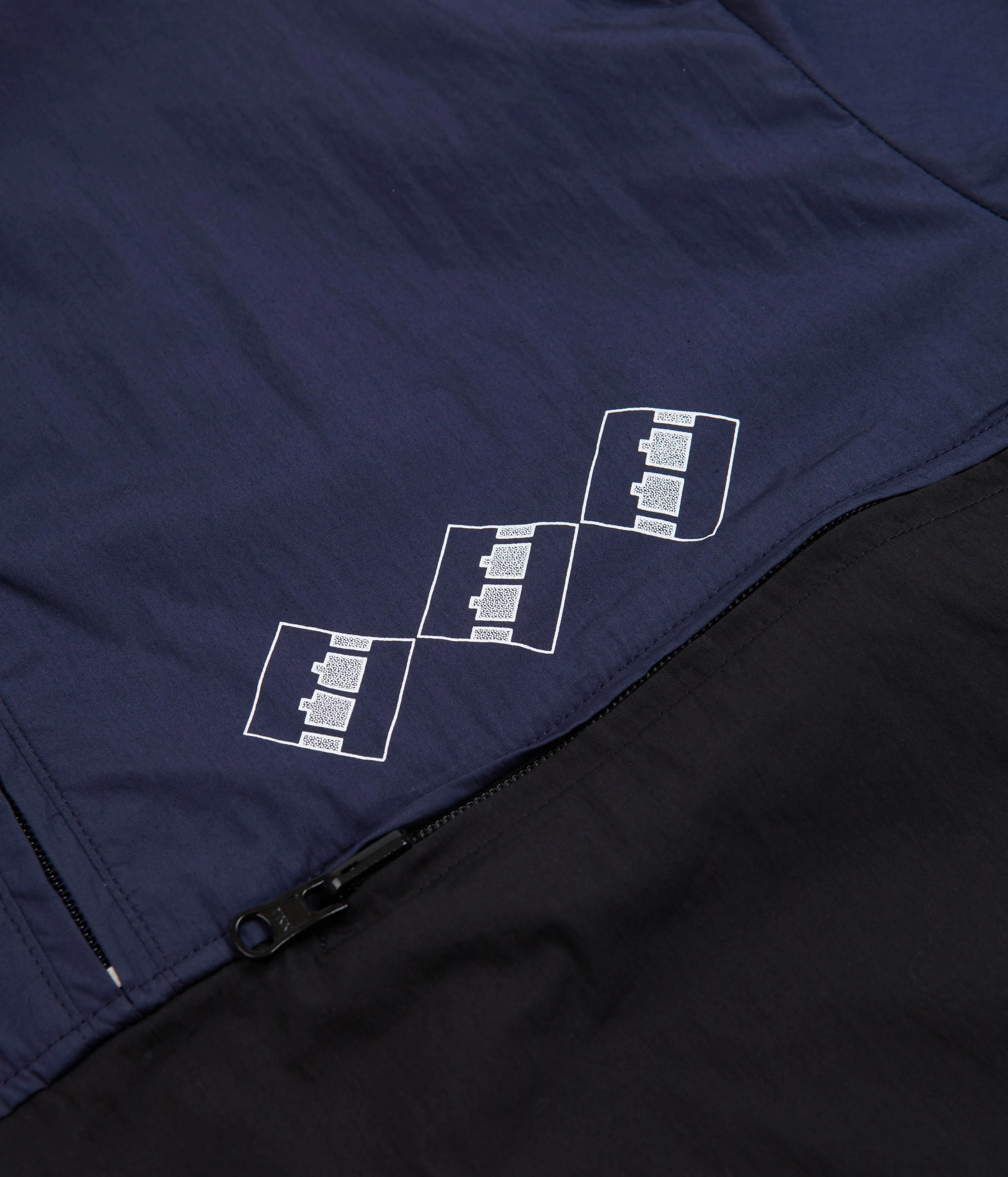 The Trilogy Tapes Packable Festival Jacket - Navy / Black