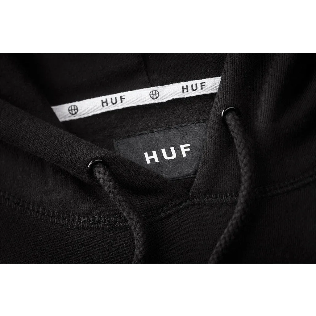 TRIANGLE ROSE PULLOVER HOODIE // BLACK