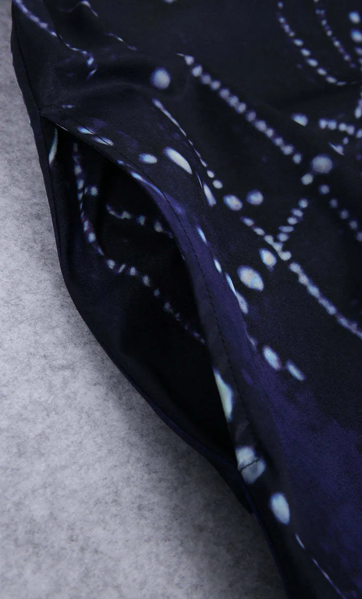 V-Neck Sleeveless Dress With Printed Pocket Ladies