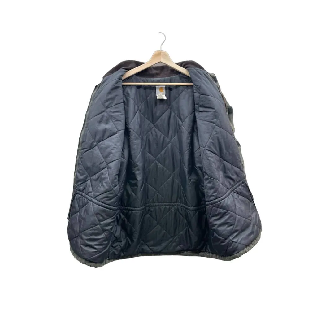 Vintage 1990's Carhartt Quilt Lined Moss Green Workwear Jacket