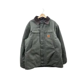 Vintage 1990's Carhartt Quilt Lined Moss Green Workwear Jacket
