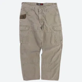 Vintage Wrangler Riggs Workwear Canvas Cargo Pants Size 36 X 30