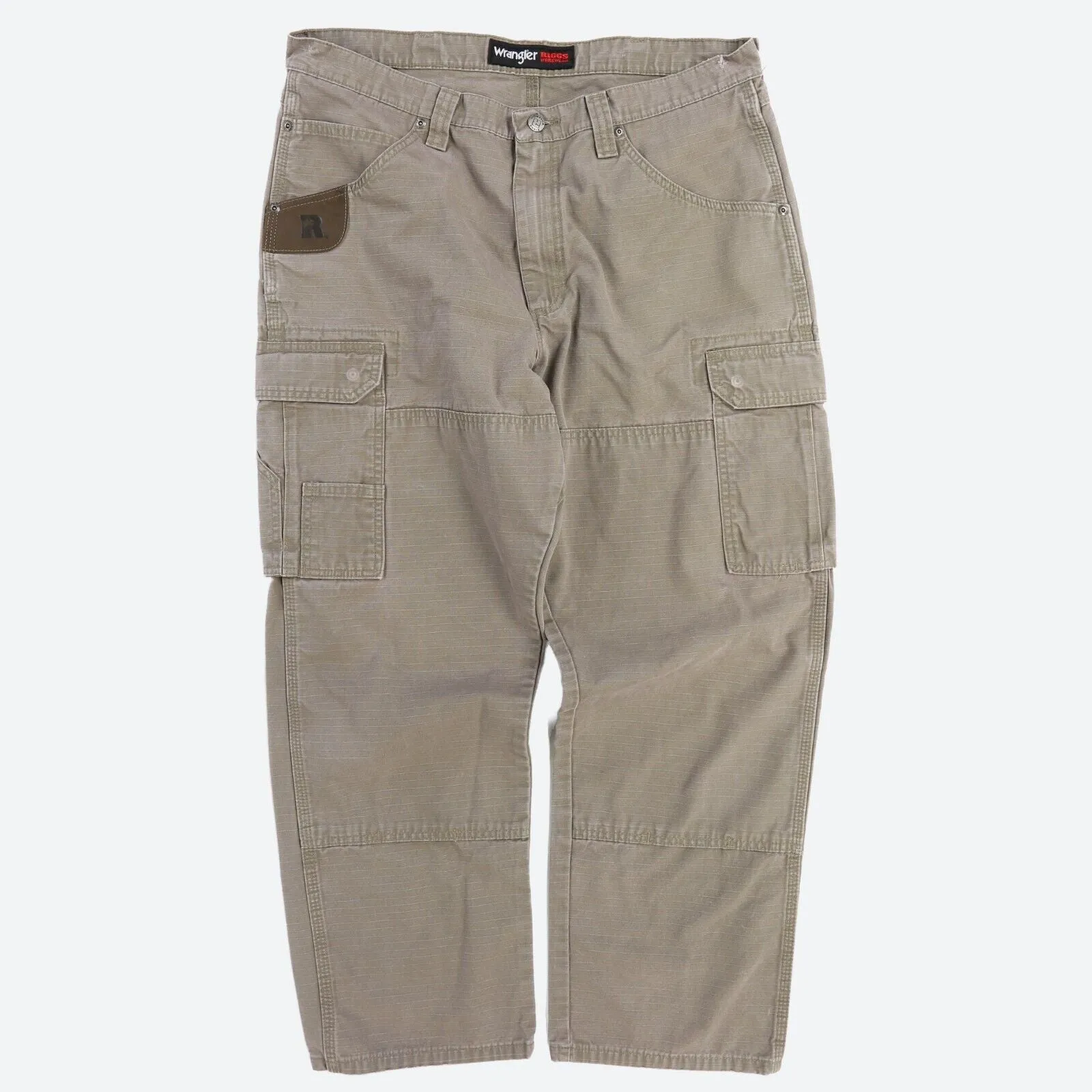 Vintage Wrangler Riggs Workwear Canvas Cargo Pants Size 36 X 30