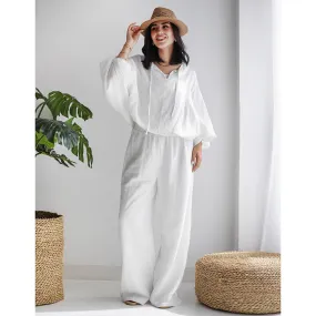 voluminous blouse matching set