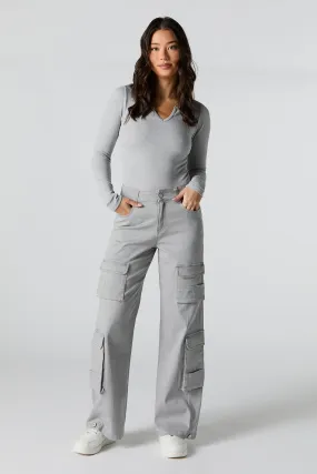 Wide Leg Multi Pocket Cargo Pants