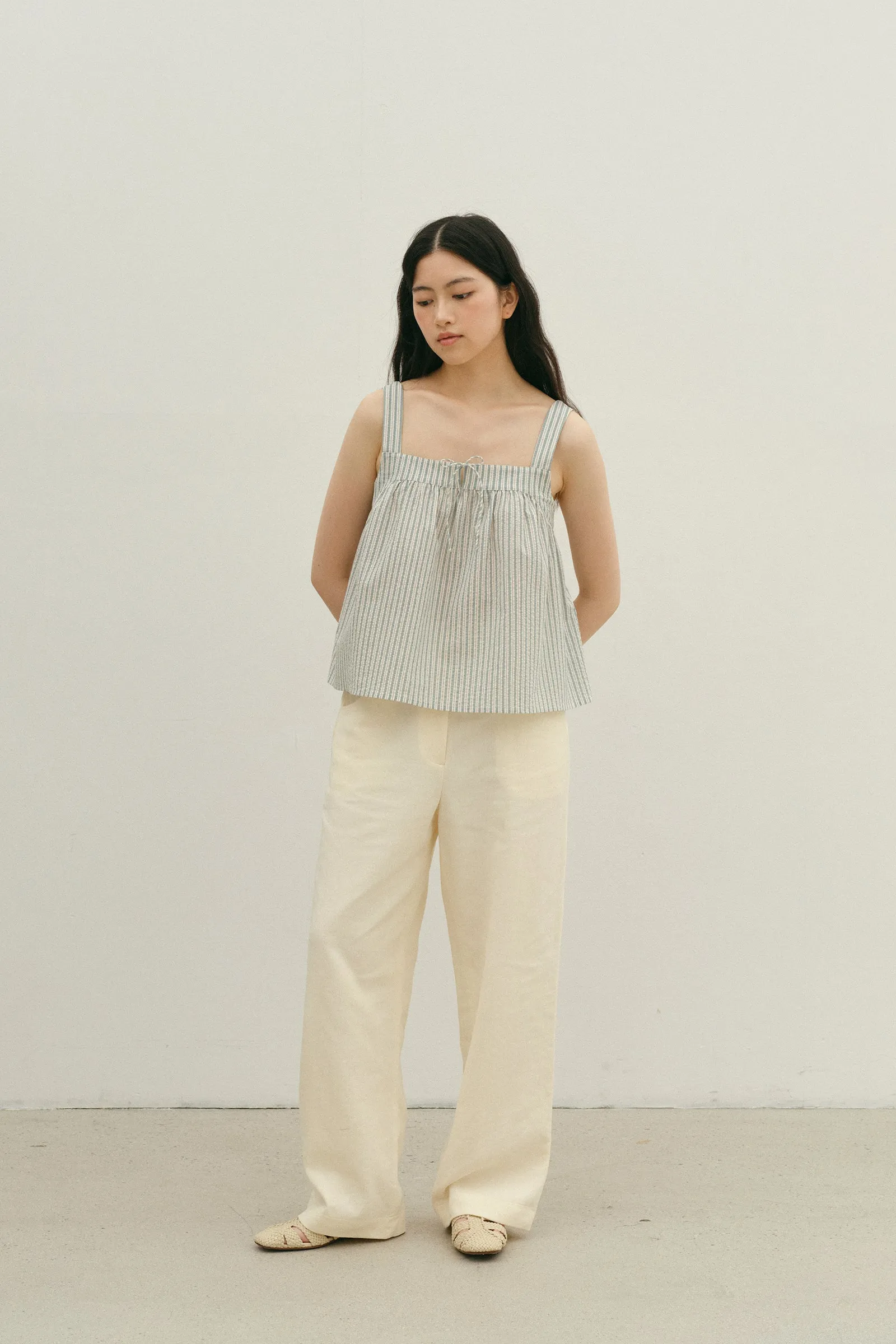 Wren Blouse -- Crinkled Cotton