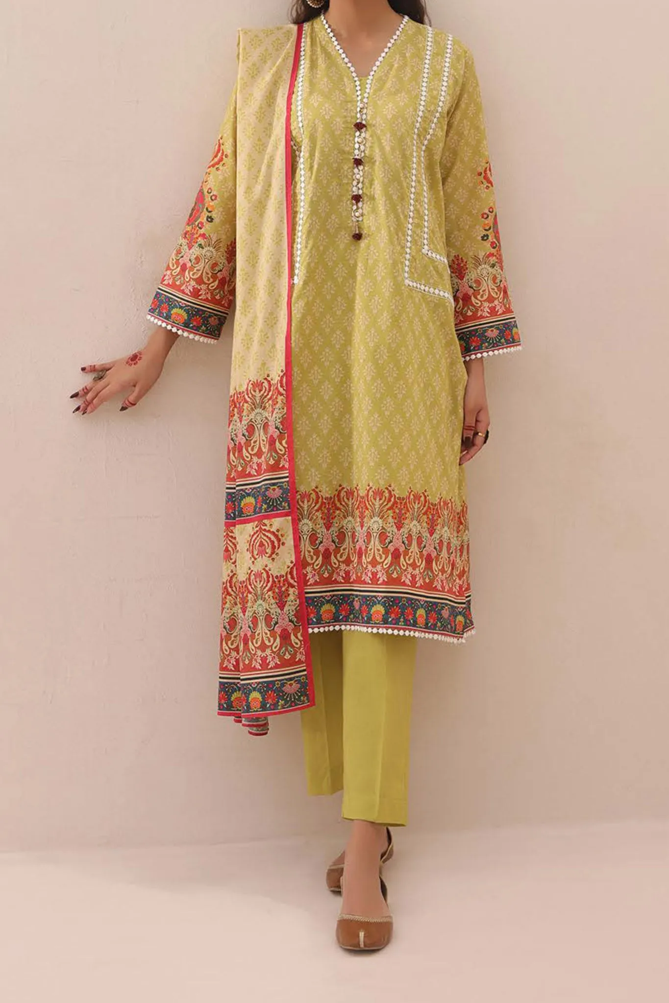 Zellbury Unstitched 3 Piece Digital Printed & Emb Lawn Vol-03 Collection'2024-WU-218